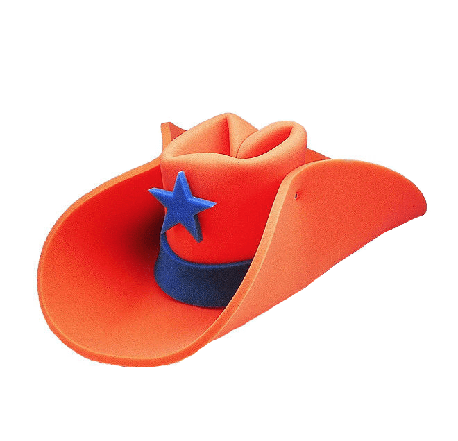 30 Gallon Foam Cowboy Hat Pick Color 10 