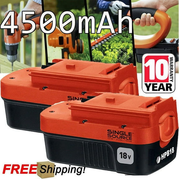 2-Pack 18V for Black and Decker HPB18 18 Volt 4.5Ah Battery HPB18-OPE 244760-00A
