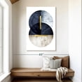 thumbnail image 2 of Elephant Stock Dark Navy Wall Art - Vertical Canvas Wall Art - Living Room Wall Decor - Abstract Canvas - White And Gold Decor By Urban Epiphany - 32" x 48", 2 of 8