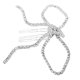 thumbnail image 2 of Elegante peineta de diamantes de imitación para novias, lazo de cristal, accesorio para el cabello de boda para mujeres, pieza de cabello de novia decorativa y elegante, 2 of 7