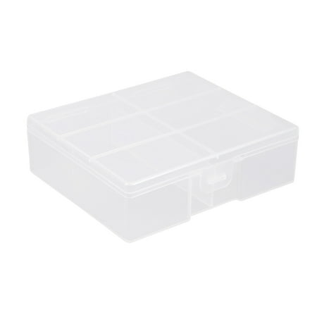 Uxcell Portable Plastic Storage Battery Box Case for AA Batteries