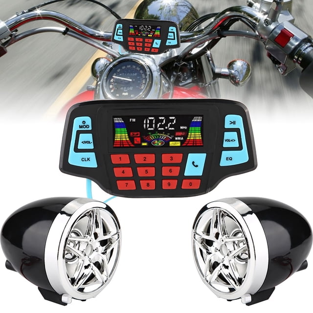 De Altavoces para Motocicleta, Resistente al Agua, Reproductor Mp3 Bt, De Altavoces Estéreo, Portador de Tarjeta de Memoria USB