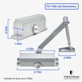 thumbnail image 3 of FS-1306 Fermoir de Porte Hydraulique Automatique Grade 3 (Argent - Ouverture Facile), 3 of 8