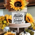 thumbnail image 4 of Zomyto 7"x7" Thanksgiving Wood Box Sign Art Desk Decor Thanksgiving Wood Block Sign Give Thanks with a Grateful Heart Sign Autumn Leaves Sign Decor, 4 of 6