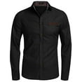 thumbnail image 2 of Men's Casual Long Sleeve Dress Shirt Denim Button Down Shirts, 2 of 7