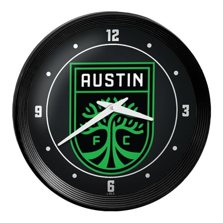Austin FC 15" Ribbed Frame Wall Clock