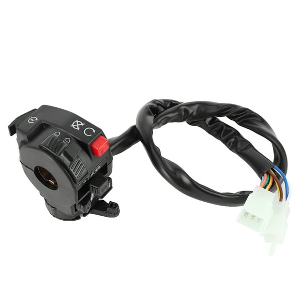 Interruptor de manillar de 22 mm, 9 pines, 8 cables, apto para moto ATV de 200 cc y 250 cc Jadeshay A