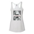 thumbnail image 2 of Wild Bobby, Marilyn Savage Bandana, Streetwear, Women Tri-Blend Racerback Tank Top, Heather White, Small, 2 of 4