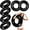 Black, variant on 6 Pcs Inflatable Pool Floats 28 Inches Swim Tube Bulk for Adults Swimming Ring Pool Floaties for Beach Party Decorations Women and Men River Lake Summer Vacation Holiday (Clear)