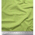thumbnail image 1 of Soimoi Green polyester Crepe Fabric Lighthouse Nautical Printed Craft Fabric by the Yard 52 Inch Wide, 1 of 1