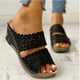 thumbnail image 4 of Pendiente de suela gruesa de estilo nuevo de verano con hueco bordado con zapatillas romanas Wmkox8yii  hj789, 4 of 6
