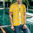 thumbnail image 6 of Lsque Funny Chicken Pattern Mens Polo Golf Shirts Funny Graphics Shorts Sleeve Button Shirts Baseball T-shirt-3X-Large, 6 of 7