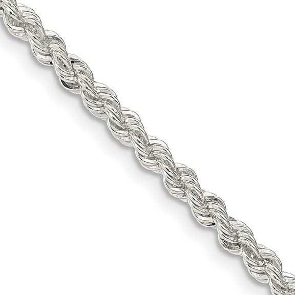 925 Sterling Silver Rope Chain Styles Necklace 3 mm Solid 16 inch