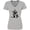 AC-Heather Grey, variant on Inktastic Curious Schnauzer Women's V-Neck T-Shirt