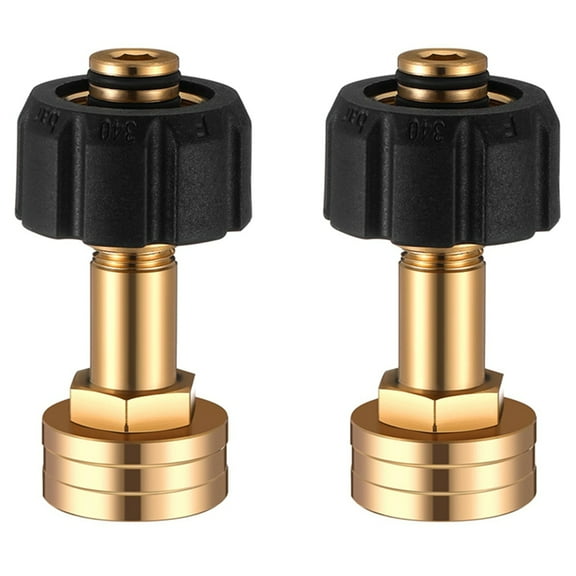 2pcs M22-14mm X 3/4 Inch FGH Female Garden Hose Adaptor Water Hose Connector for Pressure Washer