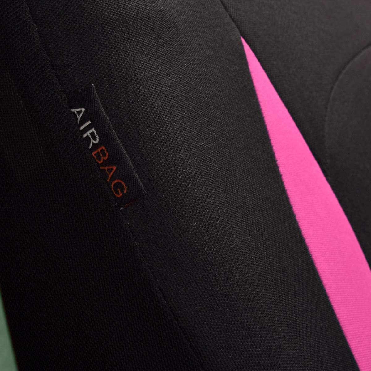 Flying Banner Combo Pack car seat Covers car Floor mats and Steering Wheel Cover car Truck SUV (Seat Covers + Floor mats, Pink)