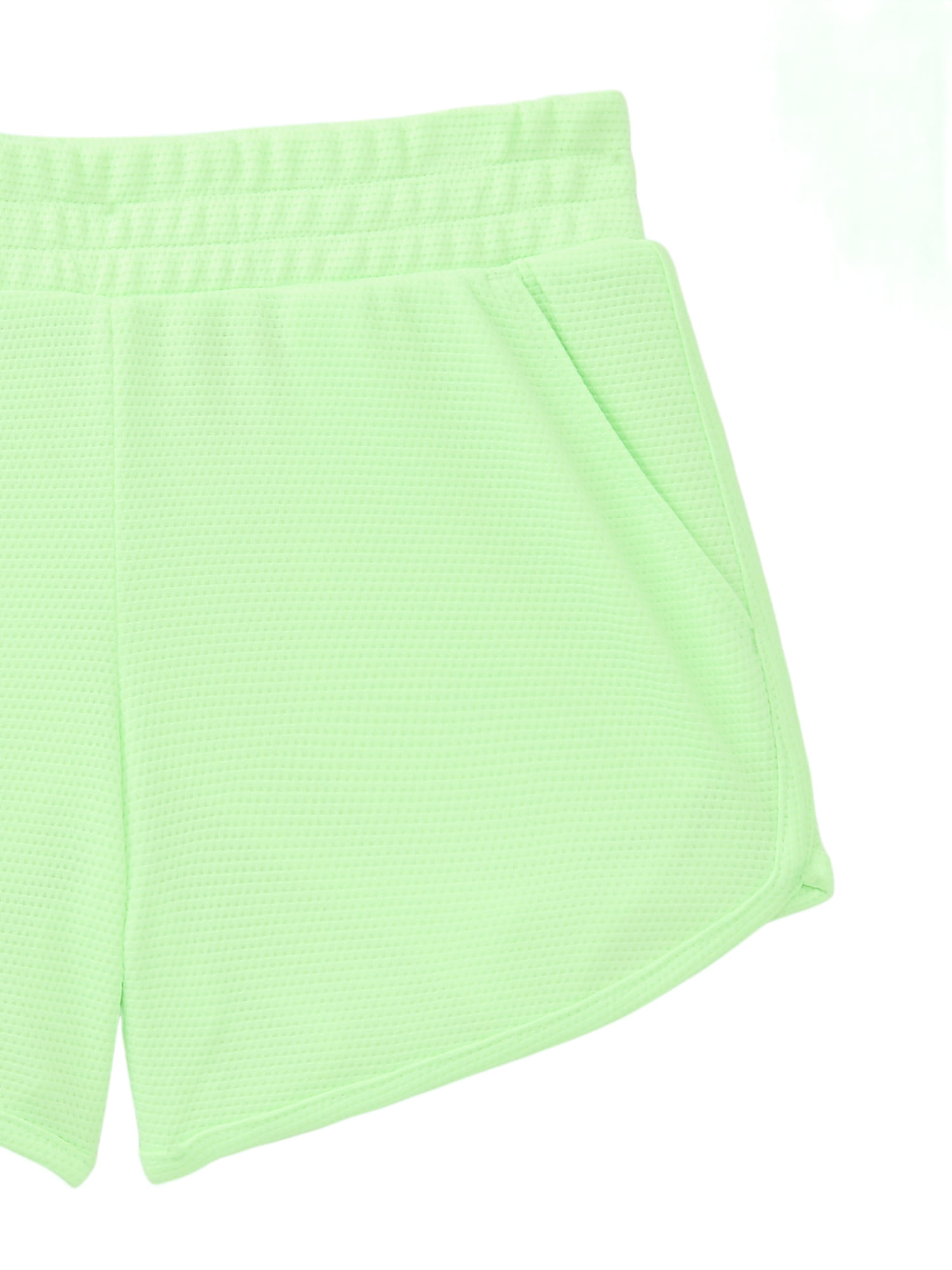 Athletic Works Girls Active Core Shorts, 2-Pack, Sizes 4-18 Plus