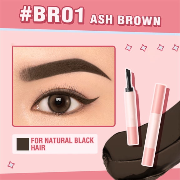 Liquid Eyebrow Brush Brow Fection Angled Long Lasting Brow Pen Eyebrow Pencil Natural Makeup Smudge-Proof Precise Brow Shaping