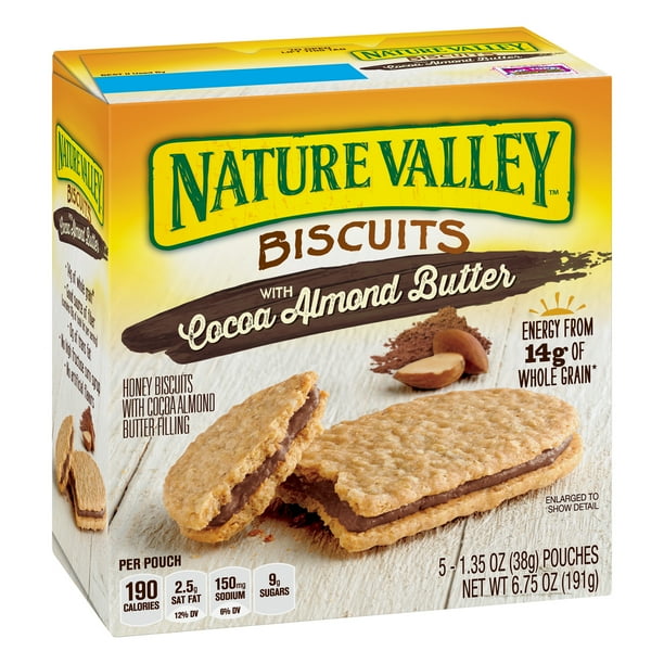 Nature Valley Almond Butter Nut Filling Breakfast Biscuits 5 Pouches
