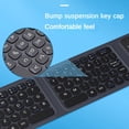 thumbnail image 3 of Teclado Teclado Plegable Con Panel Táctil Teclas De Tamaño Completo Portátil De Viaje Tamaño De Bolsillo Plegable 3 Trackpad Grande Para Computadora Portátil PC Tablet, 3 of 7
