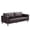 Dark Brown, variant on Ataucjin 83inch Sofa Couch, Modern Sofa with Deep Seats and 2 Removable Back Cushions, 3-Seater Wide Faux Leather Sofa Couch with Spring Cushion,for Living Room, Bedroom, Apartment, Office