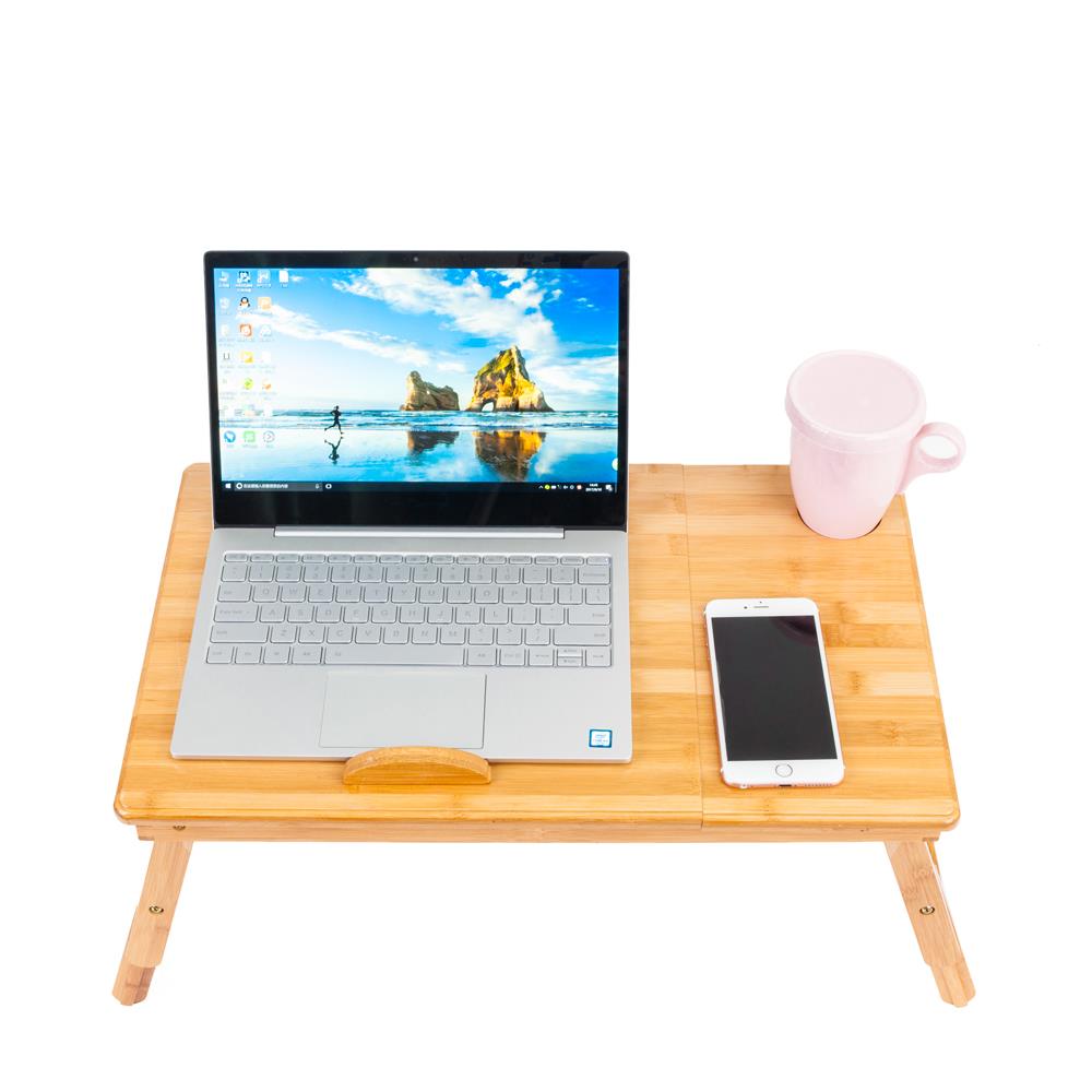 Ktaxon Bamboo Portable Laptop Notebook Computer Desk Bed Tray Stand Foldable Table with Drawer - image 5 of 9