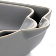 thumbnail image 3 of Gibson Home Rockaway 2 Piece Stoneware Nesting Bakeware Set in Grey, 3 of 5