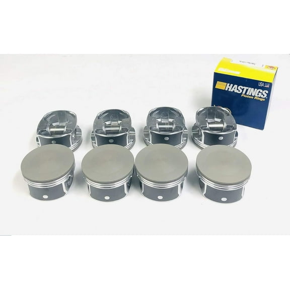 Silvolite Hypereutectic Pistons & Matching Moly Rings compatible with 2009-11 Chrysler 5.7L HEMI Dome. Press Fit Pins. (STD 3.917" Bore Dia.)