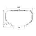 HTHY Chrome Engine Guard Highway Crash Bar Fit For Harley Touring 2009