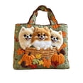 thumbnail image 2 of Halloween Quilted Tote Bag,Reusable Shopping Tote Large Capacity Trick or Treat Bag Fall Gift for Women Daily Commute Travel Shoulder Strap Handbag, 2 of 4