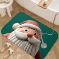 thumbnail image 3 of 1pc Santa Claus Pattern Absorbent Non-Slip Bathroom Thickened Flannel Rug Decor,Soft,Quick Drying,Suitable For Indoor/outdoor Use,Bathrooms,Bedrooms,Kitchens,Terrace,Laundry Rooms,16"x24", 3 of 9