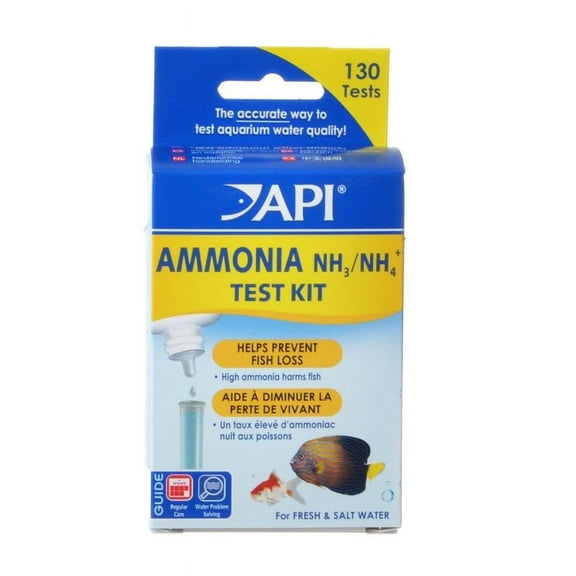 API Ammonia NH3/NH4  Test Kit [Aquarium Water Test Kits, Aquarium Supplies] 1 count