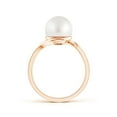 thumbnail image 2 of ANGARA South Sea Cultured Pearl Solitaire Bypass Ring in 14K Rose Gold for Women | June Birthstone, Birthday, Anniversary, Jewelry Gift for Women | Pearl Ring, 2 of 8