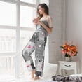 thumbnail image 6 of Picia Cats Group Womens Soft Woven Cotton Elastic Waistband Sleep Pajama Pant Lounge Sleep Pant With Pockets And Drawstring-Small, 6 of 9