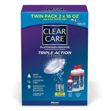 Clear Care Triple Action Cleaning And Disinfecting Solution Set