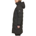 thumbnail image 4 of DKNY Women's Long Puffer Detachable Hooded Wind Resistant Jacket (Black, XL), 4 of 7