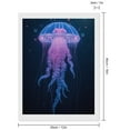 thumbnail image 2 of Diamond Art Kit for Adults, Translucent Ocean Jellyfish Glow Diamond Painting for Adults Beginners, 5D DIY Diamond Art Painting Kits, Colorful Diamond Painting Craft for Home Decor 12x16, 2 of 7