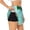 Black, variant on Tropical Pineapple Print Women's Sports Shorts with Drawstring Elastic Waistband for Running, Yoga, Fitness-Medium