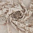 thumbnail image 2 of Zelouf Calista 2 Tone Floral Scallop Lace  , Sewing, DIY, Crafts Fabric by the Yard, Sand/ivory, 10 Yard, 2 of 3