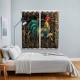 thumbnail image 5 of Curtains 84 Inches Long 2 Panels, Vintage Rooster Grommets Window Treatment Curtain, Farmhouse Elegant Retro Animals Thermal Curtains Drapes for Living Room/Bathroom, 5 of 9