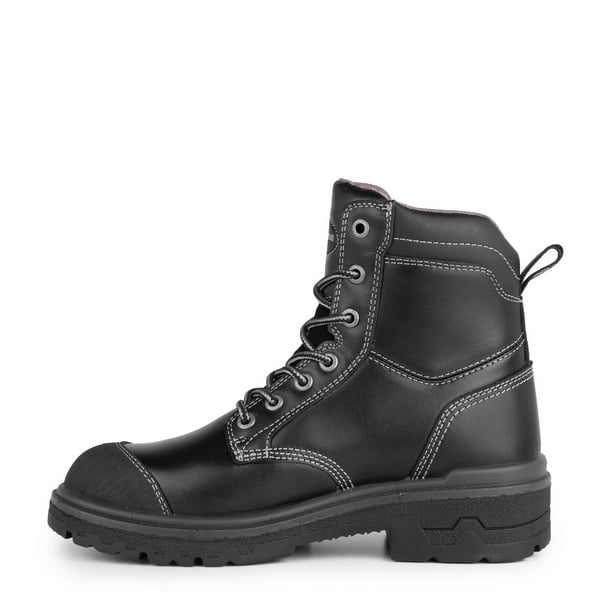Acton f roce noir Bottes de travail en cuir de 8 po pour femmes