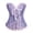 Halloween corset - Blue, variant on Gyujnb Women's Floral Jacquard Strapless Ruffle Overbust Corset Boned Waist Cincher Fairy Princess Bridal Halloween Bustier Top,XXL