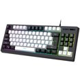 thumbnail image 3 of Zootealy Compact 87-Key RGB Gaming Keyboard with Black and White Keycaps - Durable ABS Material, Dual-Color Injection Molding, Volcano Mouth Structure, 3 of 7