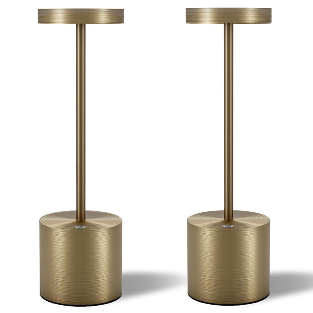TBBGA LED Cordless Table Lamps Set of 2, 5000mAh Portable Rechargeable Battery Powered Lamp, 3 Color Stepless Dimming Table Lamps,Table Light for Res