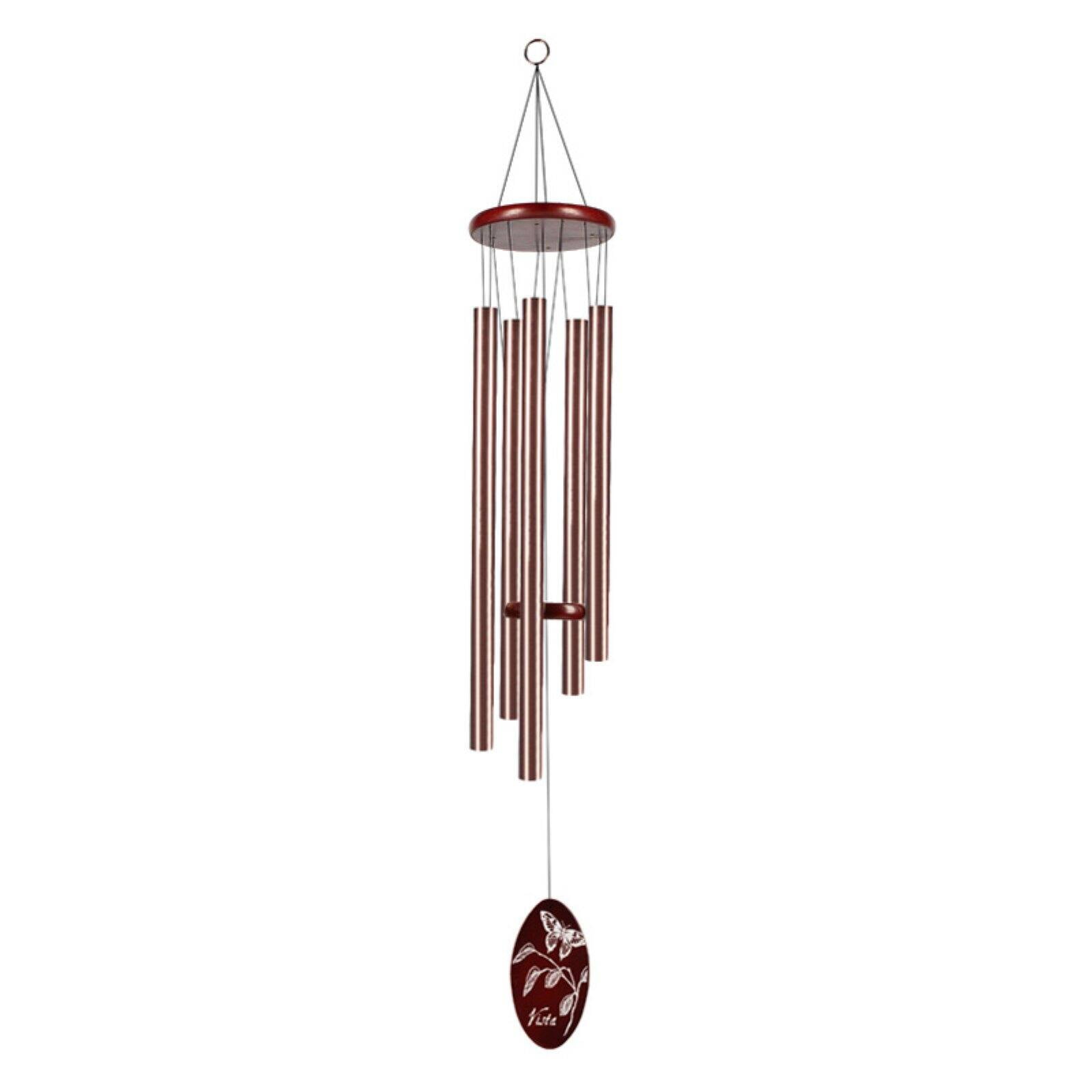 Rustic Metal Fishing Garden Wind Chime 27" Long by Sunset Vista 