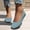 BU2, variant on Womens Knit On Shoes Canvas Upper Round Toe Flat Sole Casual Sneakers for Women Non Rubber Sole Breathable Ballet Footwear US :5.5