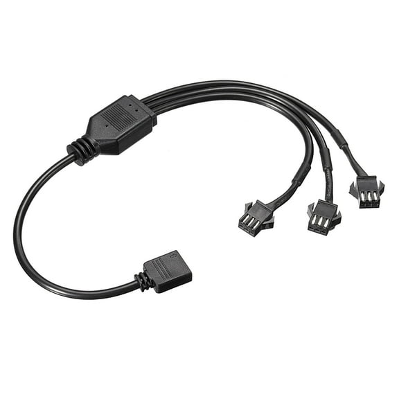 Uxcell ARGB Splitter 5V 3Pin to SM 3Pin Female Extension Cable Adapter Connector Addressable for PC Fan