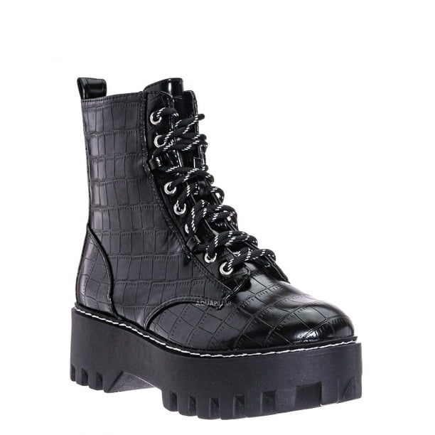 sanders platform lug sole combat boot