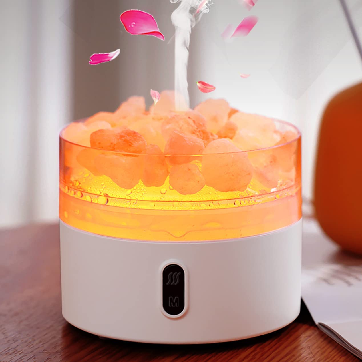 "Happyline" Himalayan Salt Lamp Diffuser, Crystal Salt Lamp Diffuser