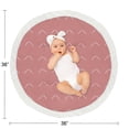 thumbnail image 4 of Sweet Jojo Designs Mauve Pink Boho Arrow Girl Baby Play Mat Tummy Time Activity Infant Playmat Playpen Tent Teepee Floor Dark Rose Modern Bohemian Farmhouse Shabby Chic Tribal Ivory Arrow Diamond Tuft, 4 of 4